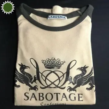 [ SABOTAGE ] 남성용 반팔 T셔츠 M 사이즈 프렌치 슬리브