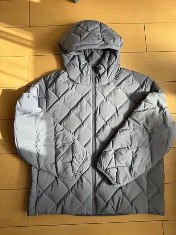 유니클로 퍼프 테크 후드티 블루 XXL 여성용