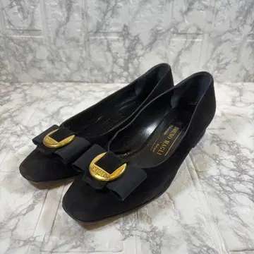 BRUNO MAGLI 블루 스퀘어토 펌프스 블랙 22.5