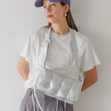 BAYFLOW 스타 퀼트 숄더 실버