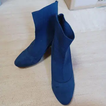 네이비 스웨이드 부티 M 사이즈