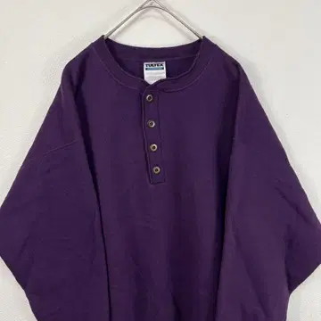 USA 제조 90s tultex 헨리넥 맨투맨 보라색