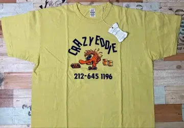[ XL ] 미사용품 웨어하우스 CRAZY EDDIE tee CYEL
