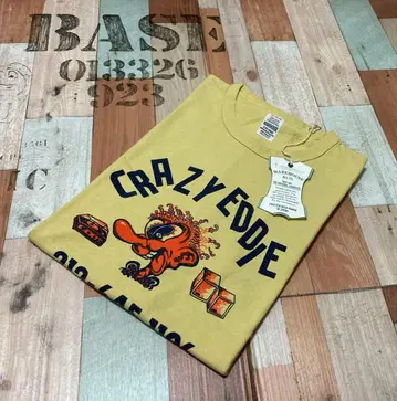 [ XL ] 미사용품 웨어하우스 CRAZY EDDIE tee CYEL