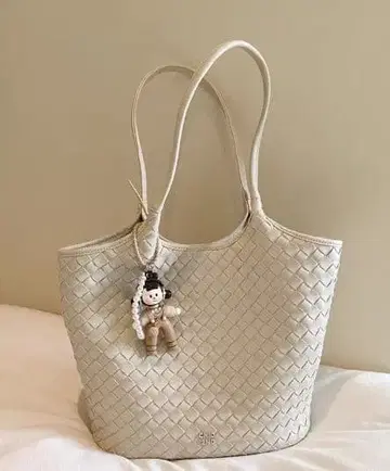 뜨개질 디자인 숄더백 참 포함