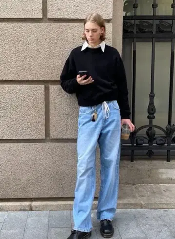 countrymoment 숏 크루넥 니트