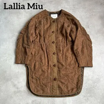 라리아무 Lallia Miu 브라운 퀼팅 자켓 M 사이즈