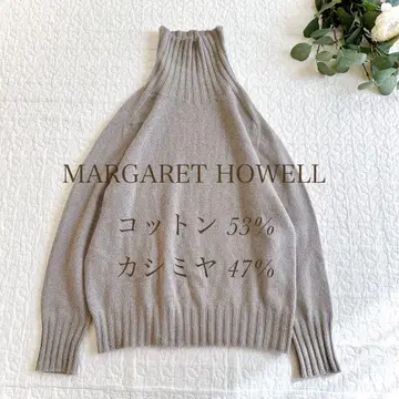 마가렛호웰 터틀 캐시미어 니트 긴팔 스코틀랜드제 M