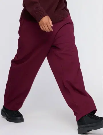 유니클로 유니클로 C 맨투맨 와이드 팬츠 WINE