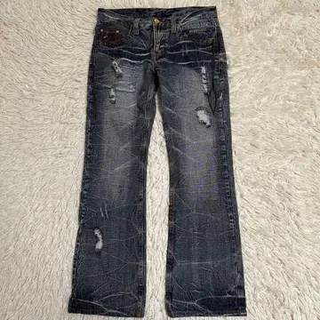 archive [ ZEROSAIL ] y2k 시크 스타일 데님 자수 가죽