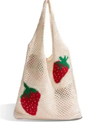 스트로베리 메쉬 에코백