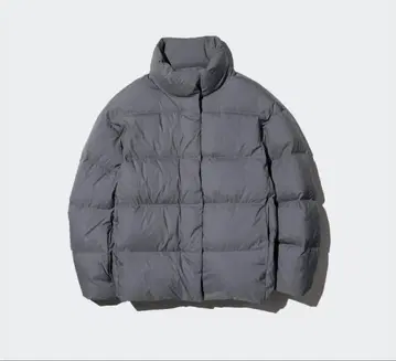 유니클로 파우더 소프트 다운 자켓 L 그레이