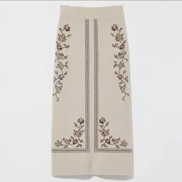 Eaphi / 스카프 모티브 니트 스커트