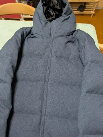 BEAUTY & YOUTH 후드 부착 다운 자켓 M 사이즈 네이비