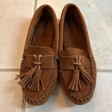 [ 미사용 ] Minnetonka 브라운 모카신 사이즈 6 미네통카