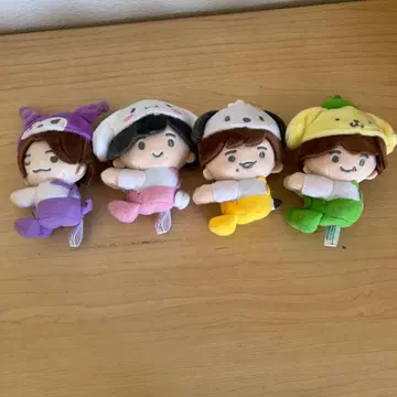 봉제 인형 세트 4 캐릭터