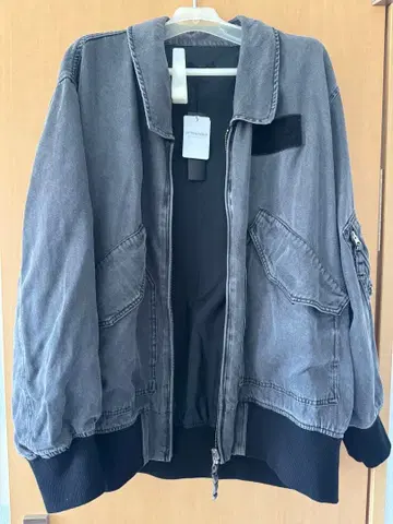 리버서블 플라이트 자켓 블랙 x 블랙 데님