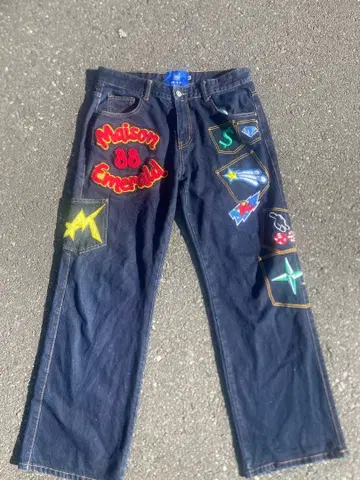 Maison 88 Emerald 패치 데님 팬츠