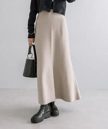 mystic ZIP 니트 머메이드 스커트 (아이보리) 사이즈 2