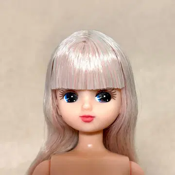 리카짱 핑크와 실버? 믹스 헤어 밑단 컬 리카짱 캐슬