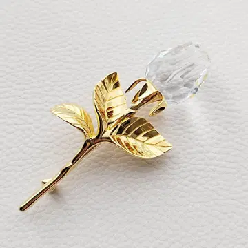 [ 새상품급 ] 스와로브스키 크리스탈 메모리즈 브로치 장미 로즈