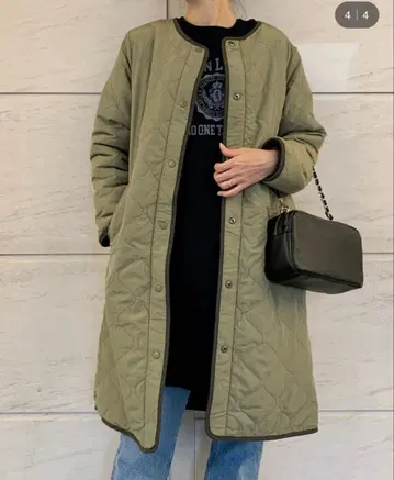 새상품급 어반 리서치 리버서블 보아 퀼팅 코트 아우터