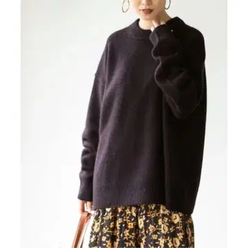 새상품급 NOBLE 노블 YAK 니트 브라운