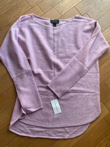 Charter Club 100% 캐시미어 긴팔 스웨터 S 옅은 핑크