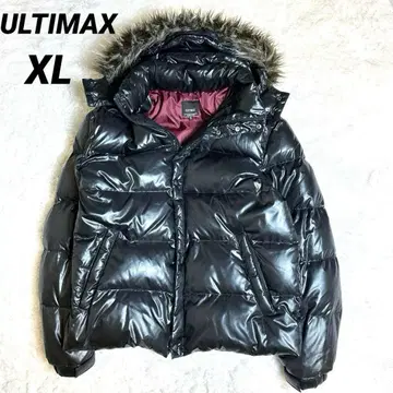 희귀 ULTIMAX 광택 짧은 기장 Y2K 아카이브 다운 XL 퍼
