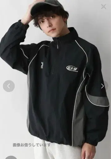 레이지블루 나일론 하프 지퍼 라이딩 매니아