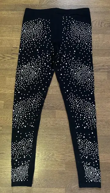 TOPSHOP 비즈 장식 블랙 레깅스