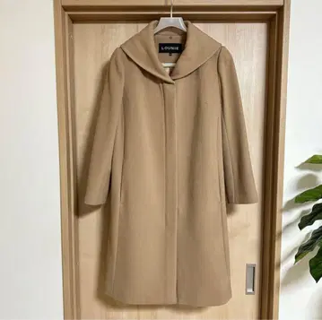 [ 새상품급 ] Lounie 루니 롱 코트 카멜 베이지 40 울 혼방