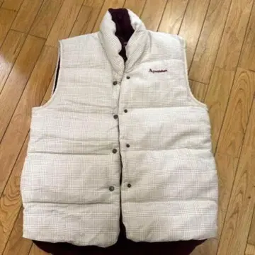 Aquascutum 체크 무늬 다운 베스트