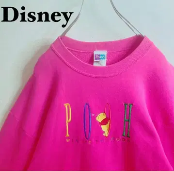 Disney 푸우 자수 트레이닝복 핑크