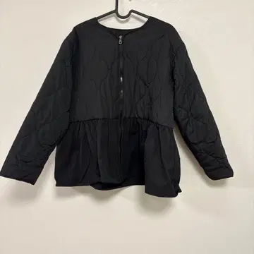 prose verse 퀼팅 절개 페플럼 블루종 M 새상품급