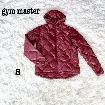 짐 마스터 다운 자켓 S 핑크 후드 부착