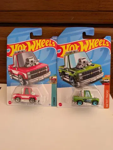 핫휠 쉐비 실버라도 2대 세트