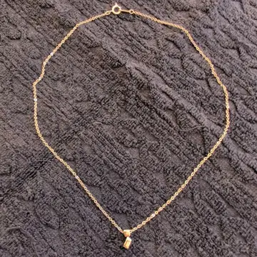 실버색 심플 체인 목걸이