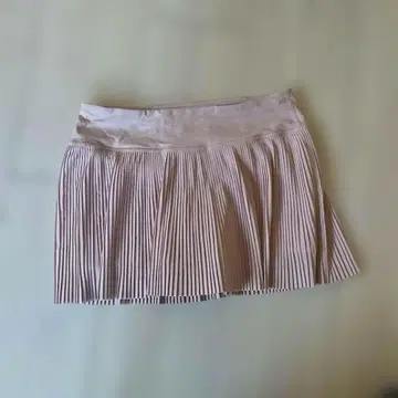 룰루레몬 얇은 핑크 플리츠 스커트