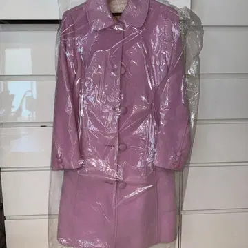 에밀리아 위즈 롱 코트 핑크 M 사이즈