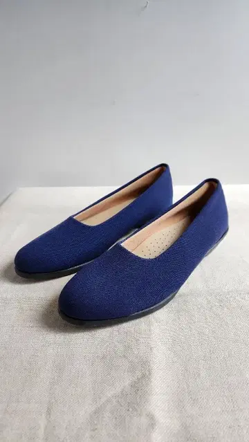 네이비 플랫슈즈 22.0 EE