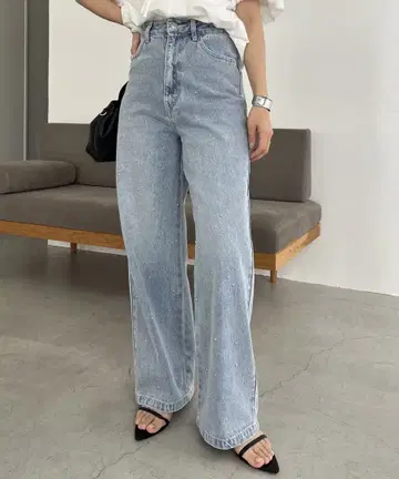 36 CAPRICIEUX LE MAGE 실버 도트 데님