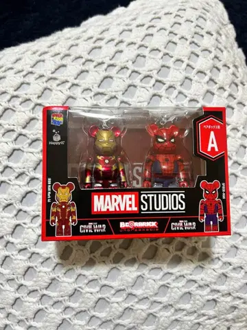 MARVEL BE@RBRICK 아이언맨 & 스파이더맨 2체 세트