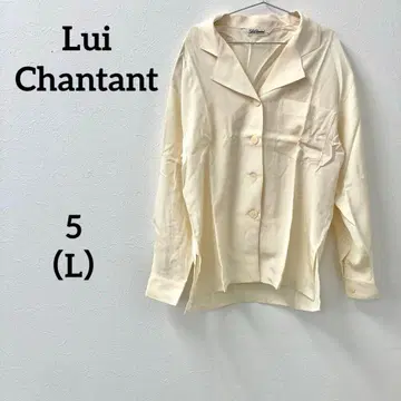 Lui Chantant 긴팔 셔츠 블라우스 크림색