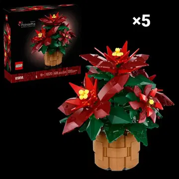 레고(LEGO) 보타니컬 포인세티아 10370 미개봉 새상품 5점