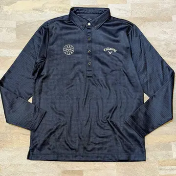 Callaway 속기모 긴팔 피케 셔츠 네이비 L