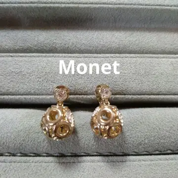 MONET 모네 귀찌 빈티지 큐빅 공