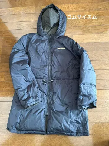 COMME CA ISM 후드 부착 리버서블 롱 코트