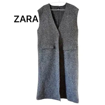 ZARA 펠트 베스트 그레이 베스트 롱베스트 S 사이즈 자라