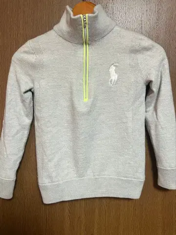 랄프 로렌 그레이 하프 지퍼 스웨터 XS